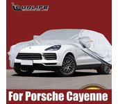 Cubiertas completas para el coche Protección UV del sol al aire libre Polvo Lluvia Nieve Paño Oxford Protector para Porsche Cayenne 958 955 Accesor...