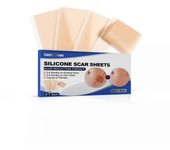 8PCS Silicone Gel Strips Patch Scar Sheets Skin Repair Reusable Removal Remove Trauma Burn Sheet S