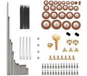 119Pcs/Set Piezas de Reparación de Saxofón Alto Tornillos + Kit de Resortes de Saxofón Herramienta de bricolaje Instrumentos de viento de madera Ac...