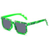 Hombres Mujeres Niños Miner Party Minecraft Gafas de sol Verano Conducción al aire libre Pesca Party Gafas Verde