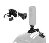 Juego de montaje de soporte de casco tipo A para Insta360, kit de montaje de motocicleta de aleación de aluminio para cámara de acción
