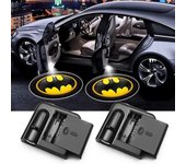 Heyone 2pcs para Batman Car Door Lights Logo Projector Led Wireless Car Door Shadow Lights Welcome Courtesy Lights para todos los modelos de automó...