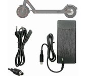 Cargador de patinete eléctrico de repuesto, compatibilidad universal Adaptador de 42V 2A con carga rápida para M365, Pro2, Mi 3, E22