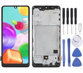 Pantalla LCD TFT para Samsung Galaxy A41 SM-A415 Digitizador Ensamblaje completo con marco