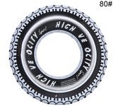 Niños Adulto inflable Swim Splash Ring Donut Piscina Float Donuts Ring Mud Master Tire 80