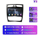 Redkid Android 10 para Mercedes Benz C Clase W203 C200 C320 C350 CLK W209 2002-2005 2din Car Radio Autoradio Multimedia Player Y3 1G 16G BK