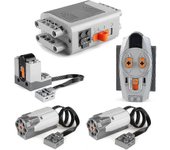 Seenlin 5pcs Función de energía Bloques motorizados Kit de energía 2 motores medianos, 1 caja de batería, 1 control remoto IR