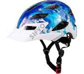 Casco para niños, SIFVO Casco de bicicleta para niños Casco de bicicleta para niños y niñas con casco de visera genial para 5-14 años S5
