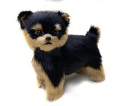 Realista Yorkie Dog Simulación Juguete Perro De peluche Realista Peluche Juguete de Compañía