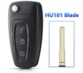 1PCS 2/3 Botones para Ford Focus Fiesta 2013 Caja de Fob Blade Llave Plegable Carcasa de Llavero 3BT(Sedan) HU101