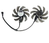 Geforce Gtx 1060 6gb Ventilador de enfriamiento de gráficos duales GA91S2Ucompatible con Palit Geforce Gtx1060 Gtx1080-YUHAO Negro