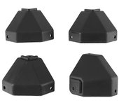 Side Box Bag Corner Tail Box Bag Corner Trunk Protection Motorcycle Side Box Accessories Side Box B Negro