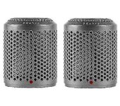 2 piezas de filtro de polvo de cubierta exterior para secador de pelo Dyson Hd01 / hd03 / hd08 Gris brillante