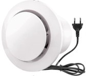Extractor de aire de 100mm 130m / h 20w, con válvula de retención Ventilador de escape de alto flujo de aire, eficiencia energética, para baño, coc...