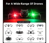 luz estroboscópica para Avata 2 Drone Light LED Bike Aircraft Night Flying Lamp Flash Mini Intermitente Warning Signal Light Color de la foto