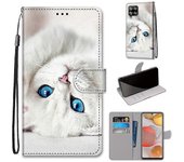 Funda para Samsung Galaxy A42 5g Blanco Cat Mobile Cover
