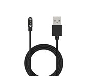 Base de soporte de cargador USB universal para adaptador de corriente de carga magnética de reloj de 2 pines Negro 3.5mm 11mm