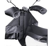 Delantal de cubrepiernas de scooter con guantes de manillar, protector de cubrepiernas de scooter Kit de protector de pierna de mano térmico imperm...