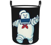 Ghostbusters Stay Puft Cesta de lavandería Cesta de almacenamiento ligera Organizador de juguetes Cesta de lavandería impermeable para dormitorio, ...