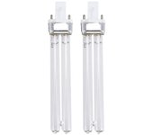 2pcs 11w ultravioleta uv lámparas de luz de desinfección uv bombillas de esterilización uv esterilizador compatible tanque de peces (base de lámpar...