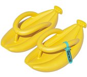 Pareja de moda Chanclas en forma de plátano Zapatillas de hogar suaves y cómodas para el interior del hogar 38 39