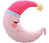 Almohada de felpa suave totalmente rellena Toque acogedor Dormir Acompañar a la muñeca Adorno del sofá Muñeca de la luna Almohada de la manta Jugue...