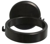 Soporte para secador de pelo montado en la pared Estante de secador de pelo sin punzón para uso doméstico en salón de belleza Negro