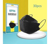 10/30/50 Pcs Kf94 Máscara Adultos Mascarilla desechable Estilo coreano Cubierta facial Negro 30Piece
