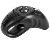 Y-10W Ratón de trackball de dedo de mano USB inalámbrico con puntero láser para la mano izquierda derecha (sin bateador