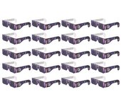 20 piezas de gafas de eclipse solar filtran la luz dañina para la protección de los ojos gafas de marco de papel para eclip solar