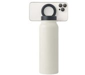 Soporte magnético para teléfono Taza aislada Botella de agua de acero inoxidable Regalo de Navidad de cumpleaños Blanco