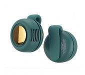 Ventilador portátil Mini ventilador de cintura con clip ventilador de cuerpo de 3 velocidades USB recargable para acampar al aire libre Verde