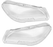 Izquierda + Derecha para F10 F18 Serie 5 528 535 550 2010-2016 Cubierta de la lente del faro del faro Pantalla de la lámpara de la luz automática C...