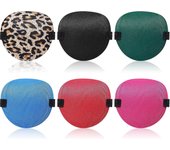 6pcs parches oculares, parches oculares médicos ajustables para adultos y niños, cómodos parches de ojo vago de ambliopía 3d para niños ojo izquier...