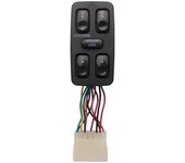 Interruptor de ventana principal de energía eléctrica del lado izquierdo del conductor delantero 9357028001 para galopador 1992-1994 93570-28001 negro