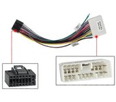 Transmisores Bluetooth MEKEDE Radio de audio para automóvil Adaptador de arnés de cableado de 16 pines para arnés de la unidad principal de enchufe...