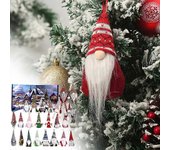 Calendario de Adviento de Navidad 2024 con 24 Gnomos,Calendario de Adviento de Navidad con 24 Muñecos Gnomo Coleccionables