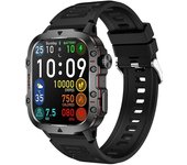 Reloj inteligente con pantalla a color QX11 de 1,96 pulgadas Negro
