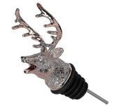 Nuevo dispensador para vino Jagermeister Aleación de zinc Ciervo Alce Cabeza de león Boca Vertedor de vino Extractor de vinos Vertedores de plata A...