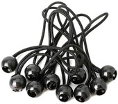 50pcs Tienda de campaña Bandas de bolas elásticas de plástico Cabeza de bola Cuerdas de bungee Trampolín Cinturones de equipaje Corbata de tienda