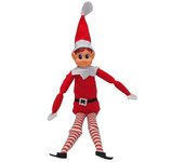 Elfie Boy y Elvie Girl Navidad Elfos Juguetones Se Comportan Mal Figura Con Decoración De Diversión De Cuerpo Suave Chica
