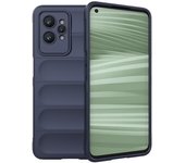 Para Realme GT2 Pro robusta funda trasera del teléfono Absorción de impactos Cubierta flexible de TPU-azul oscuro Style F Realme GT2 Pro