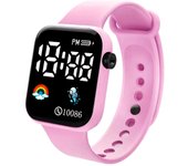 Reloj electrónico Niños LED Digital Reloj Deportivo Impermeable Moda Precisa Cronometraje Cuadrado Wa