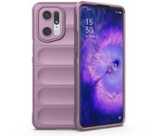 Para Oppo Find X5 Pro Recorte preciso Durable Soft TPU Anti-slip Edge Phone Protector Robusto Funda trasera Luz violeta Style G Oppo Find X5 Pro
