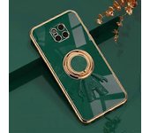 Goodcase Para Huawei Mate 20 Pro 6D Plating Astronaut Ring Kickstand Phone Case Night Green
