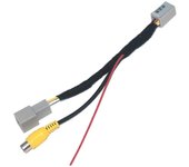 Cámara de visión trasera del coche Cámara de marcha atrás RCA Cámara de vídeo Convertir adaptador de cable para ASX GF ZJ Color de la foto
