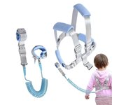 Arnés para niños con correa, Glow in the Dark, Arnés de seguridad 3 en 1, Eslabón para la muñeca, Arnés antipérdida para bebés, Asistente de muñeca...