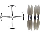 4x hélice de repuesto + hélices parachoques para Hs175 D65 Syma X500 X30 Z6 Drone