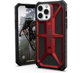 SQCLV Diseñado para iPhone 13 Pro Max Funda roja Mallard Resistente Ligero Delgado A prueba de golpes Cubierta protectora Monarca Premium, [Pantall...