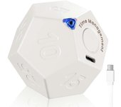 Temporizador Girar Dodecágono - Temporizador Recargable Sonido Vibrar Luz Alarma Flip Timer 1 3 5 10 15 20 25 Blanco